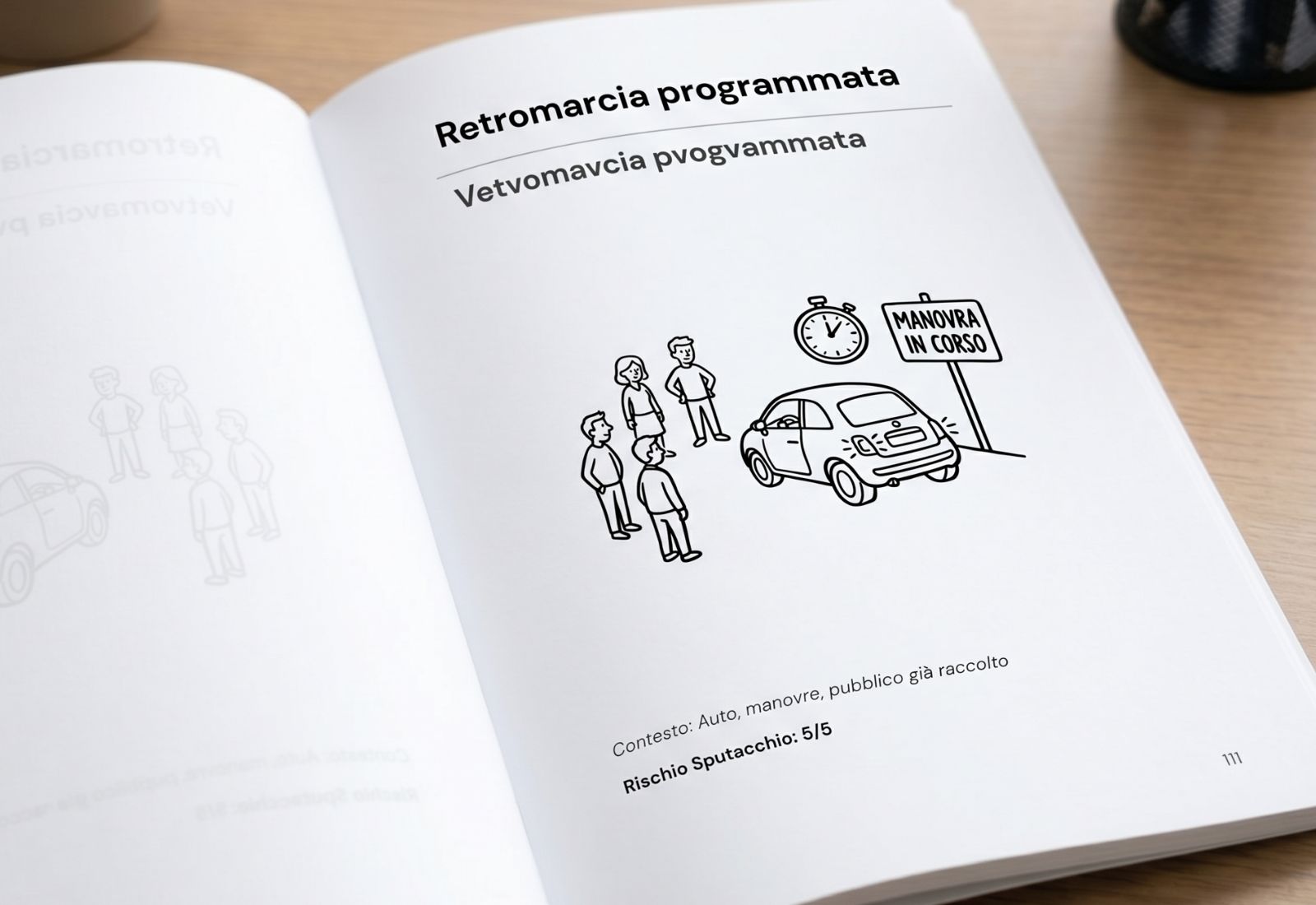 Dettaglio di una voce del vocabolario con illustrazione in bianco e nero
