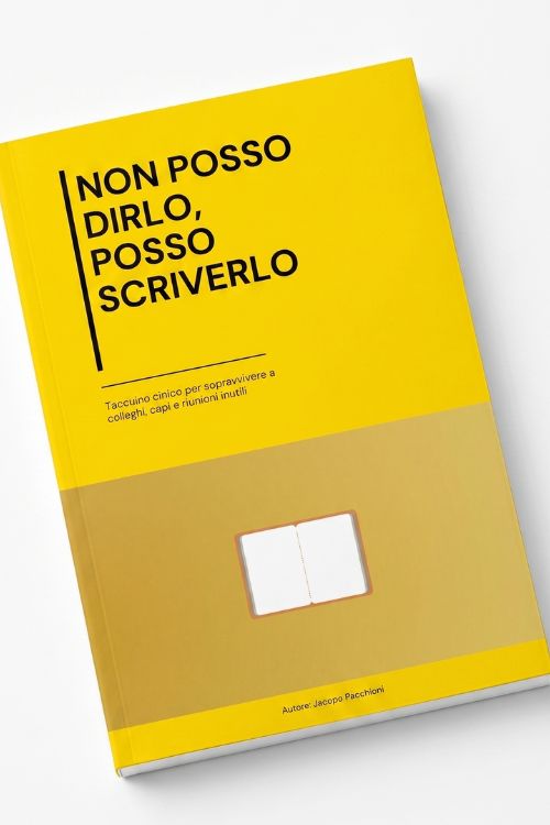 Copertina del libro Non Posso Dirlo, Posso Scriverlo di Jacopo Pacchioni
